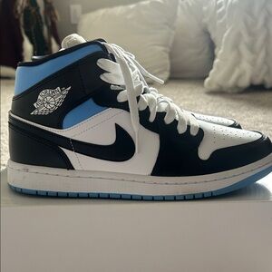 Nike Air Jordan Black and Blue Athletic Shoes